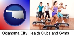 Oklahoma City, Oklahoma - an exercise class at a gym