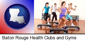 Baton Rouge, Louisiana - an exercise class at a gym